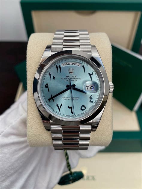 platinum arabic rolex|Rolex arabic face.